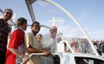Don't tuck life away, take risks, pope tells young people