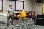 Sister and students make music together